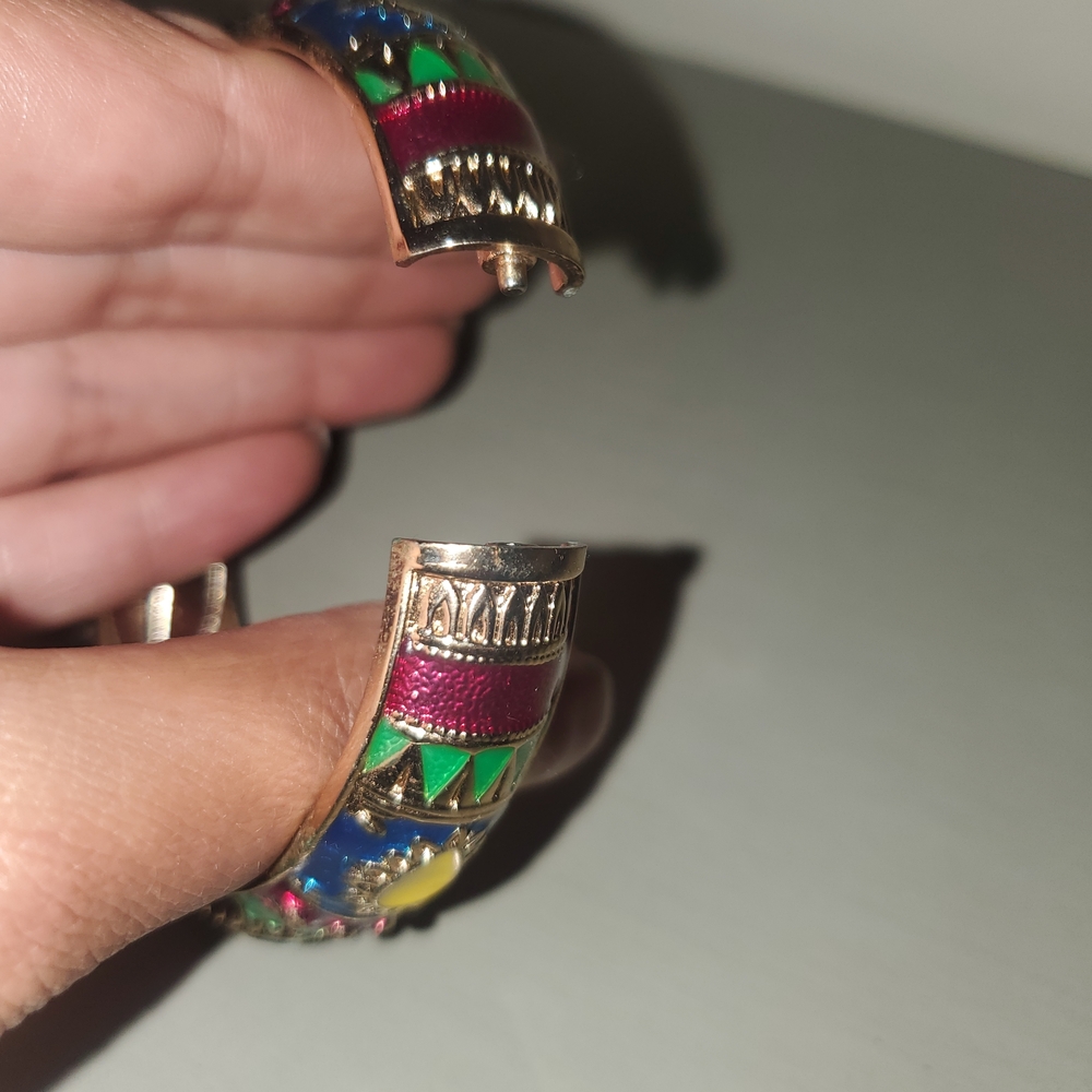 Jeweled Protection Bracelet Spell Binder Colorful Bangle - Picture 2 of 3